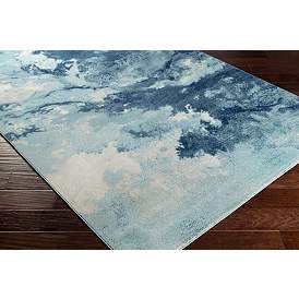 Image2 of Bodrum BDM-2306 7'10"x10' Ivory Pale Blue Outdoor Area Rug more views