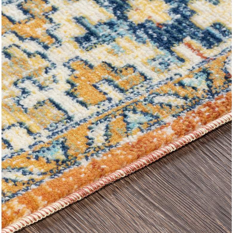 Image 3 Bodrum BDM-2310 5'3"x7'3" Rust and Navy Outdoor Area Rug more views