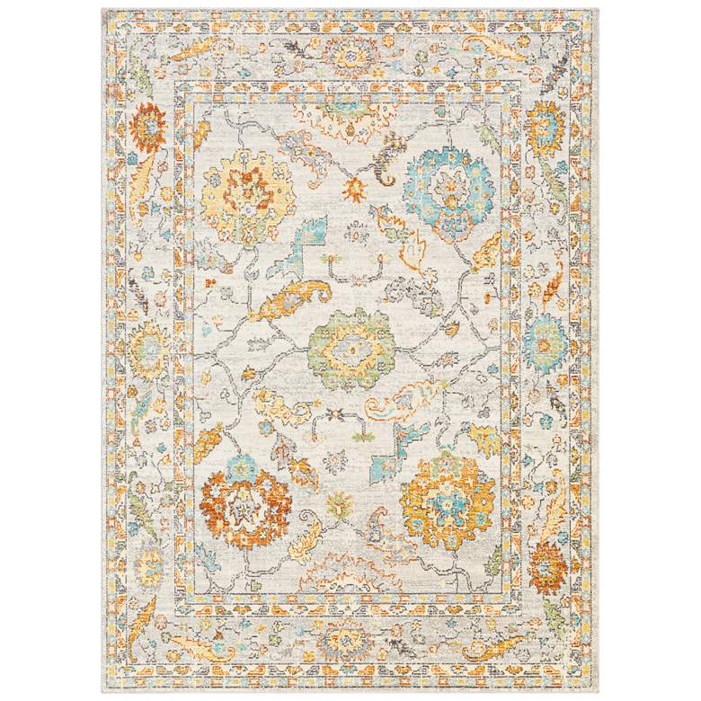 Image 1 Bodrum BDM-2311 5'3"x7'3" Ivory and Saffron Outdoor Area
