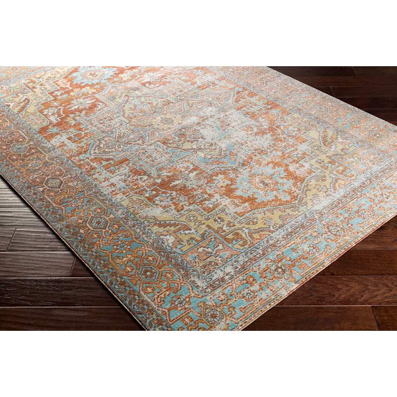 Image 2 Bodrum BDM-2312 5'3"x7'3" Rust and Saffron Outdoor Area R more views