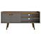 Bogart 53.54" Mid-Century Modern TV Stand in Grey and Nature