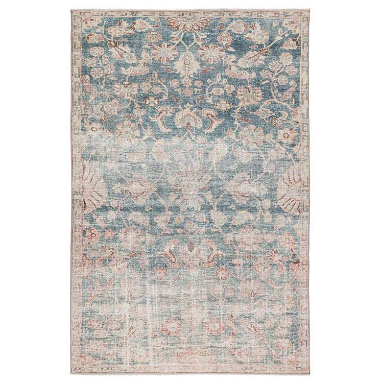 Image 1 Boheme Bardia BOH08 5&#39;x8&#39; Dark Teal Rust Oriental Area Rug