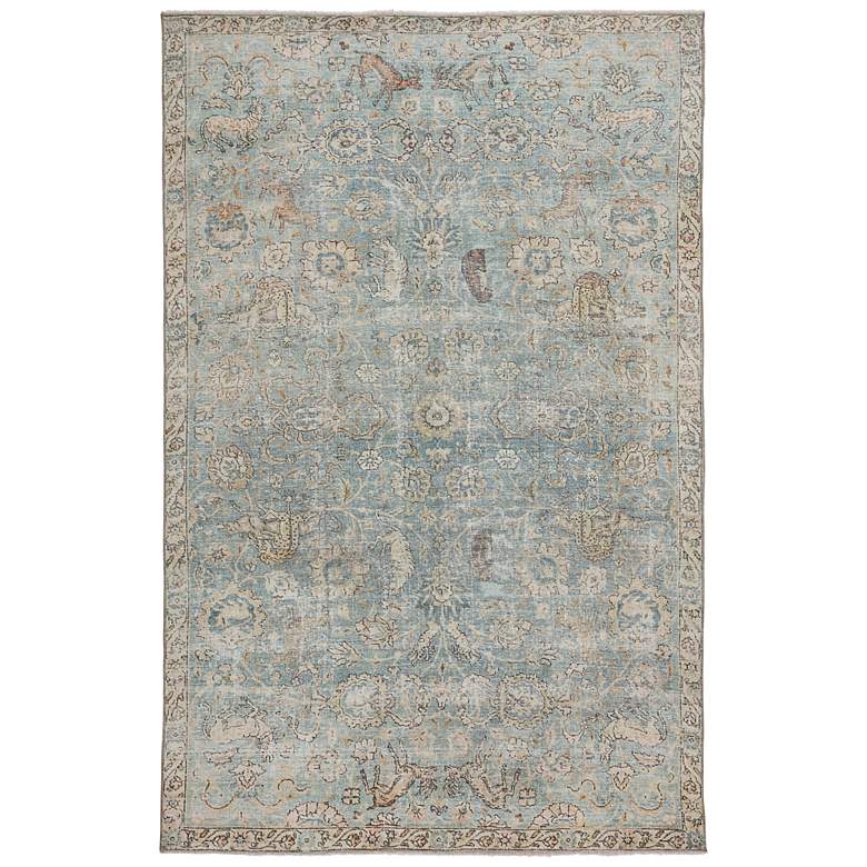Image 2 Boheme Stag BOH17 5&#39;x8&#39; Teal and Gold Oriental Area Rug