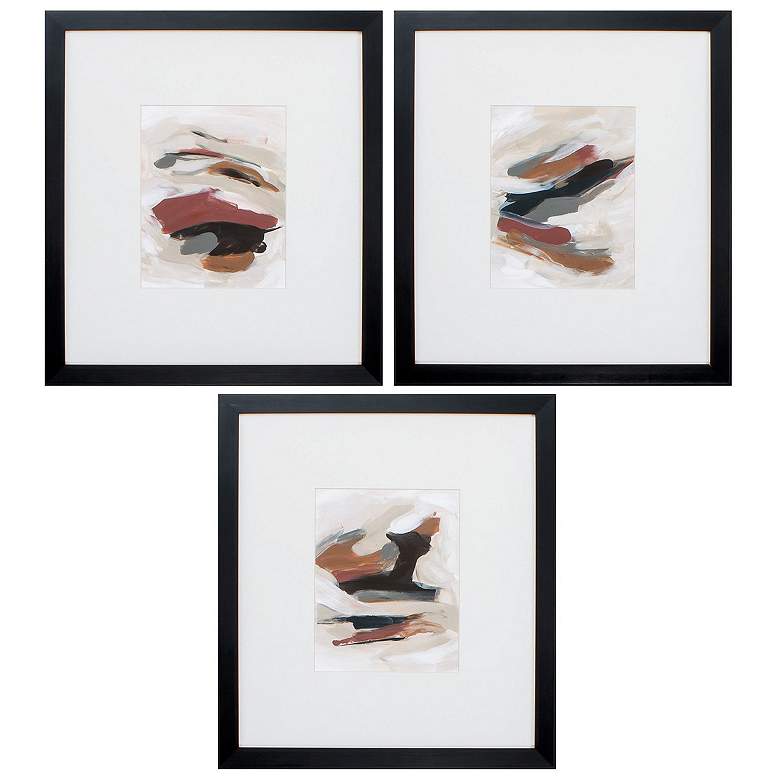 Image 1 Bohemia 18"W x 20"H Framed Art Set of 3