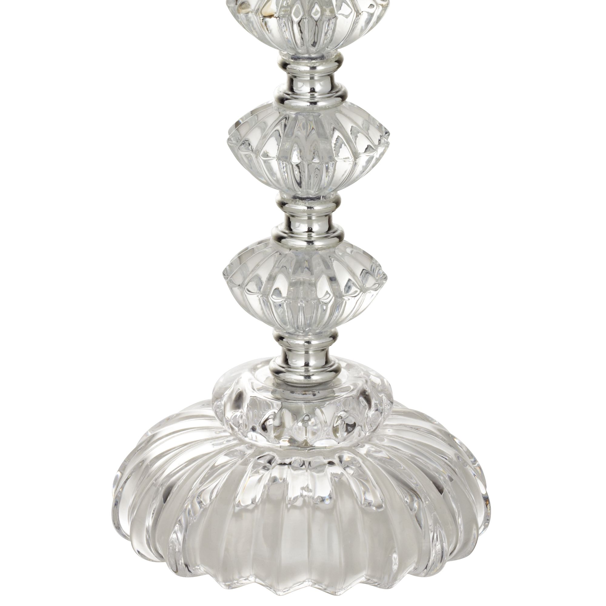 Image 2 Bohemia 21" Clear Stacked Glass Table Lamps Set of 2 more views