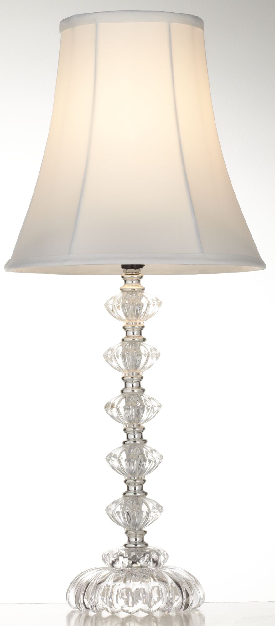 Image 6 Bohemia 21" High Clear Stacked Glass Table Lamp more views