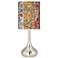 Bohemian Blooms Giclee Droplet Table Lamp