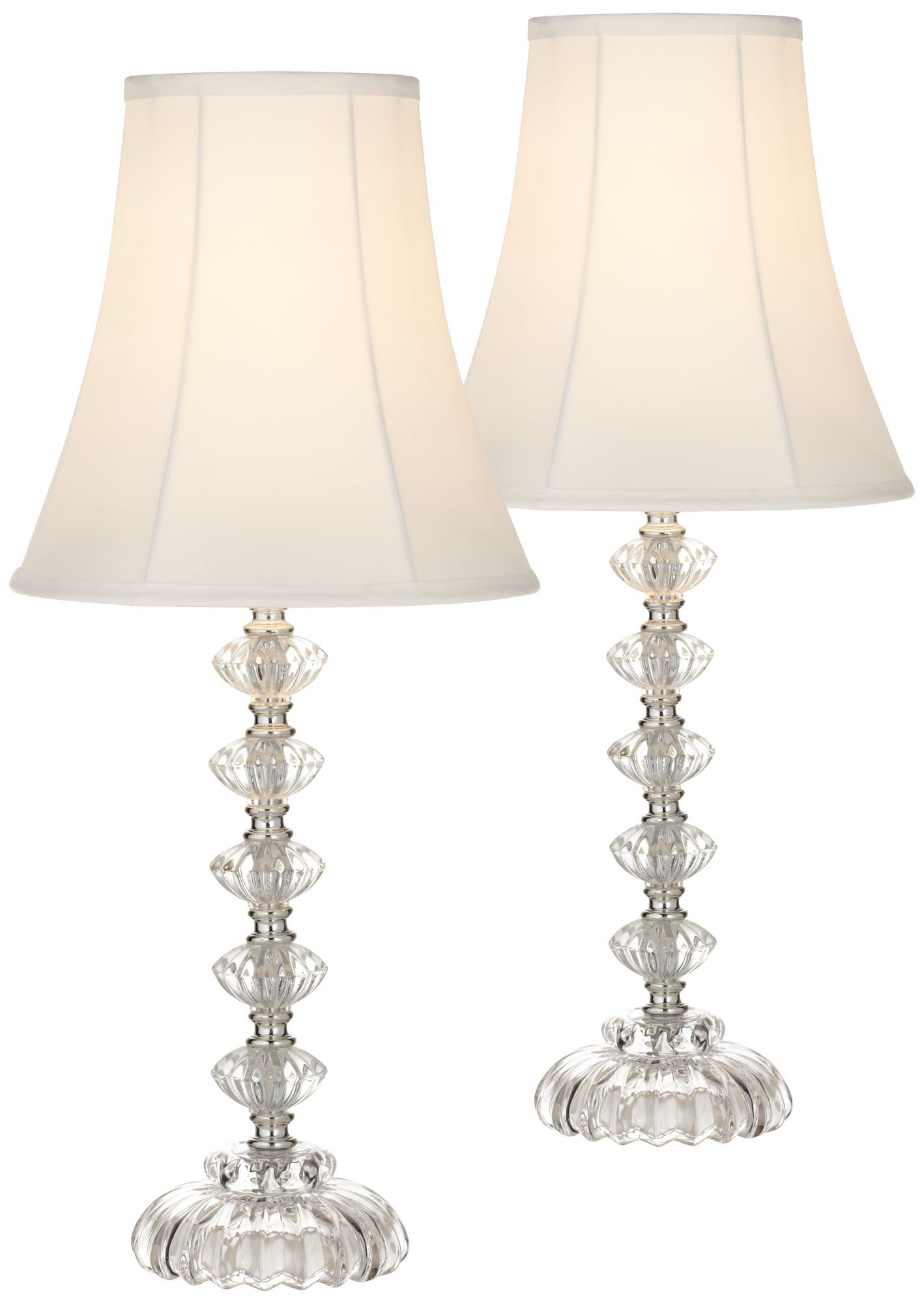 clear table lamp set