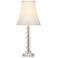 Bohemian Clear Stacked Glass Table Lamp