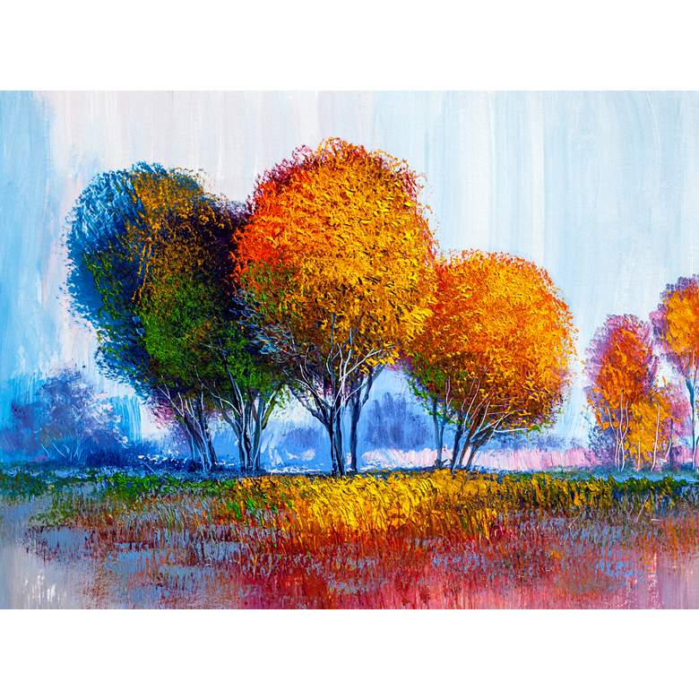 Image 1 Bohemian Forest 40" Wide All-Weather Outdoor Canvas Wall Art