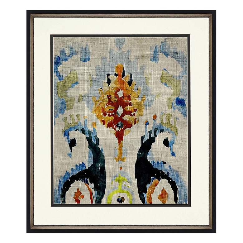 Image 3 Bohemian Ikat II 27 inch High 2-Piece Framed Giclee Wall Art Set more views