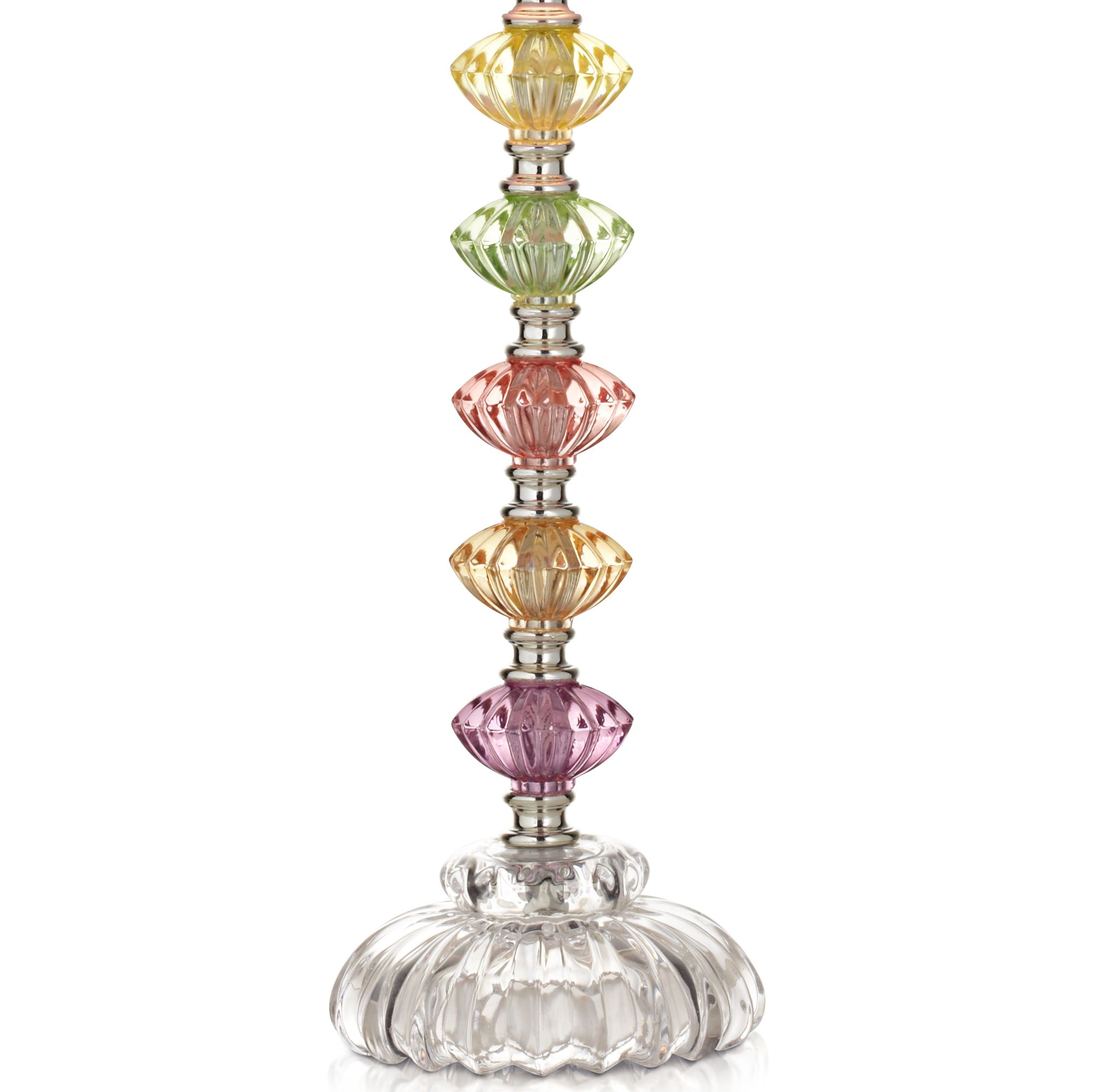 bohemian orchid stacked glass table lamp