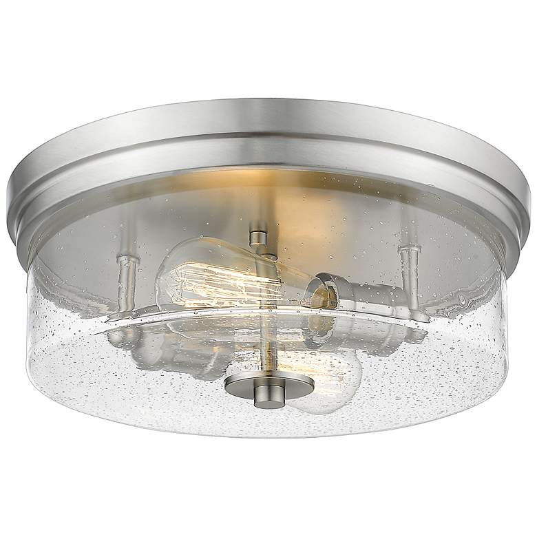 Image 3 Bohin 13" Wide Brushed Nickel 2-Light Ceiling Light