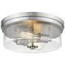 3_Bohin 13" Wide Brushed Nickel 2-Light Ceiling Light