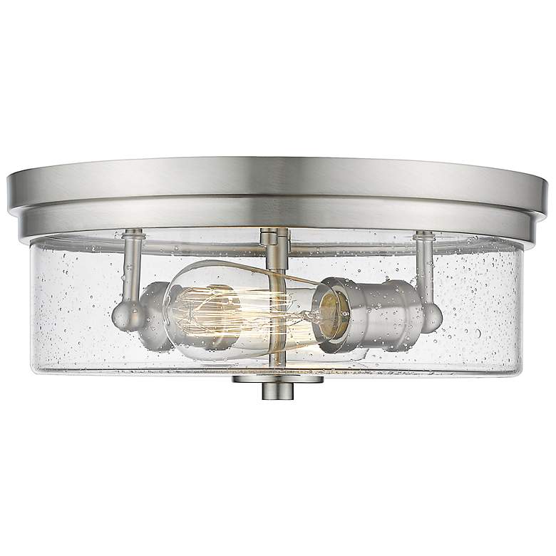 Image 5 Bohin 13" Wide Brushed Nickel 2-Light Ceiling Light more views