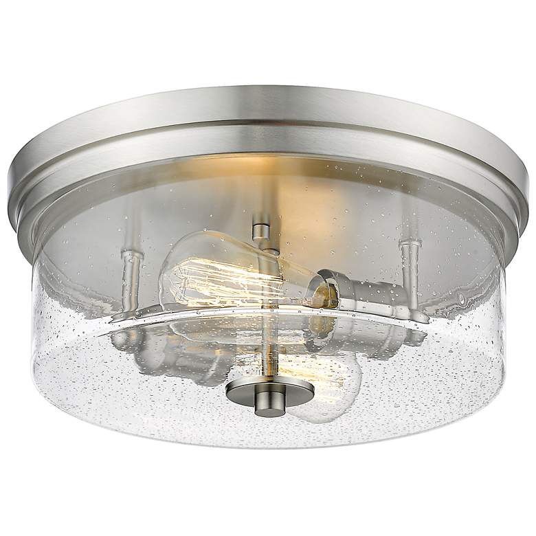 Image 6 Bohin 13" Wide Brushed Nickel 2-Light Ceiling Light more views