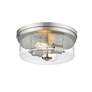 6_Bohin 13" Wide Brushed Nickel 2-Light Ceiling Light more views