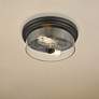 2_Bohin 13" Wide Matte Black 2-Light Ceiling Light