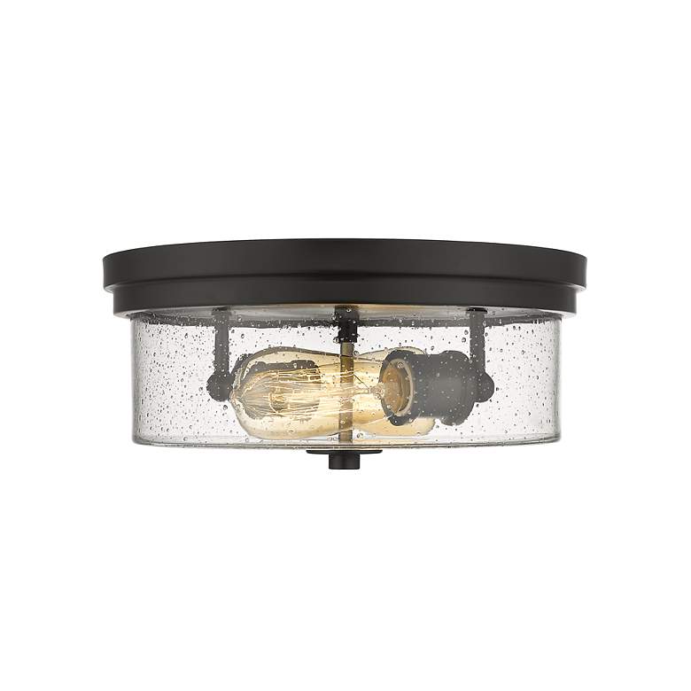 Image 6 Bohin 13" Wide Matte Black 2-Light Ceiling Light more views