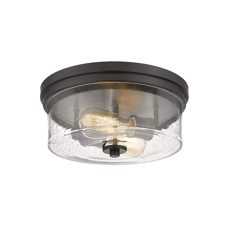 Image 7 Bohin 13" Wide Matte Black 2-Light Ceiling Light more views