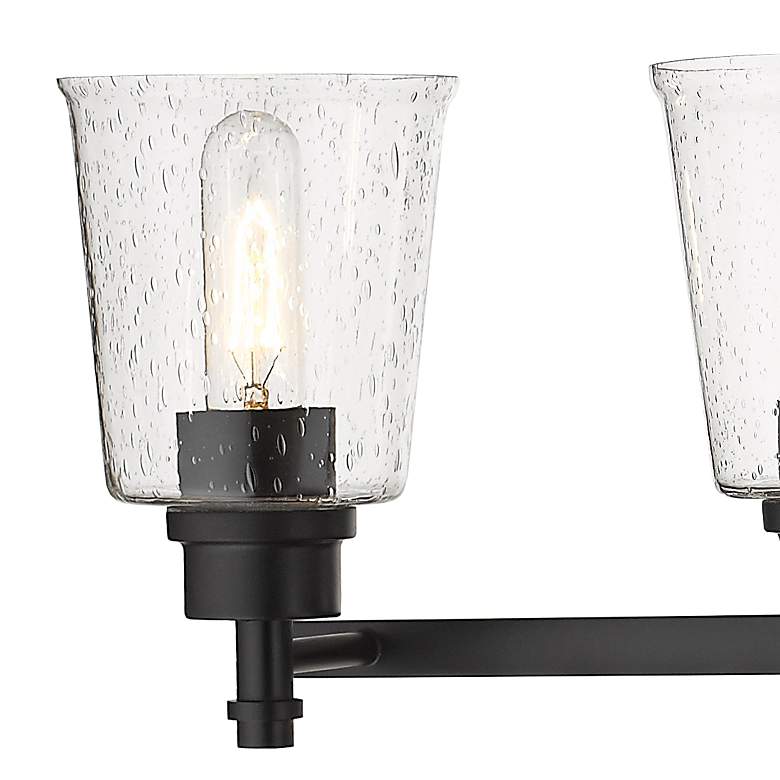 Image 4 Bohin 32" Wide Matte Black 4-Light Vanity Bath Light more views