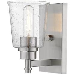 Bohin 8 1/2" High Brushed Nickel Wall Sconce