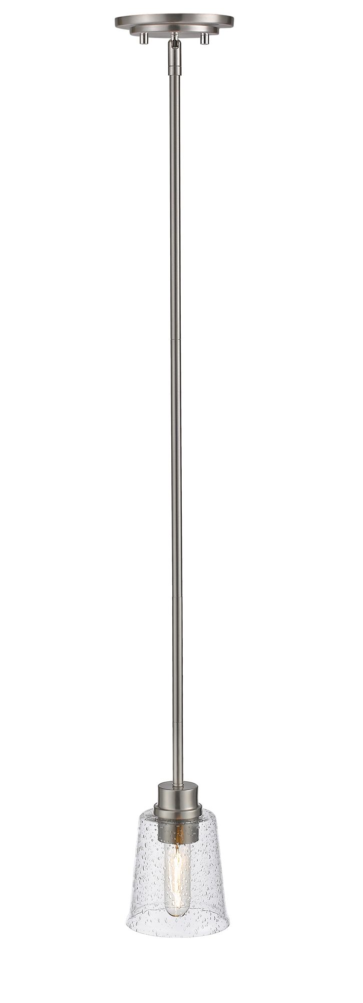 Image 7 Bohin by Z-Lite Brushed Nickel  1 Light Mini Pendant more views
