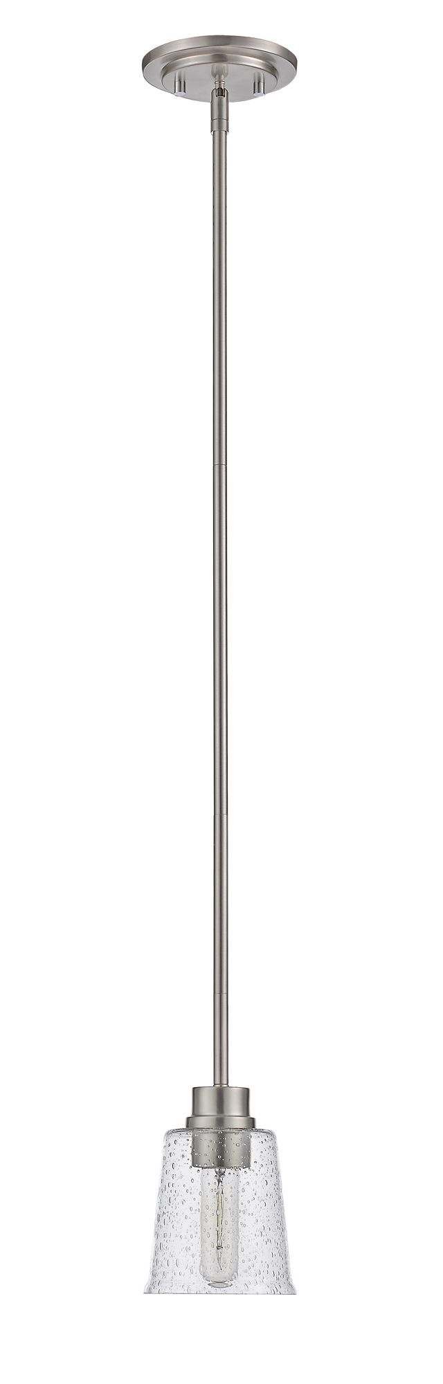 Bohin by Z-Lite Brushed Nickel  1 Light Mini Pendant