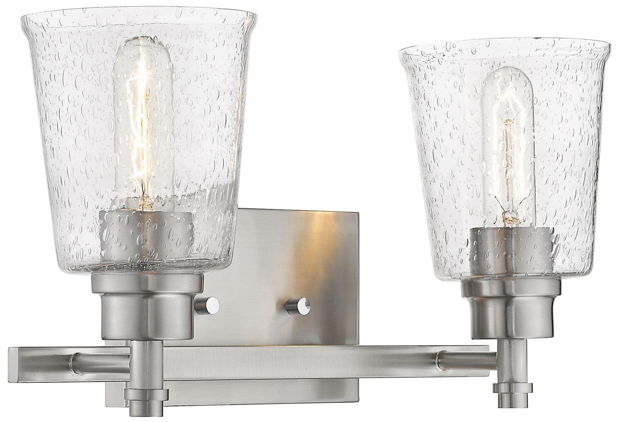 Bohin by Z-Lite Brushed Nickel 16 inch 2 Light Vanity