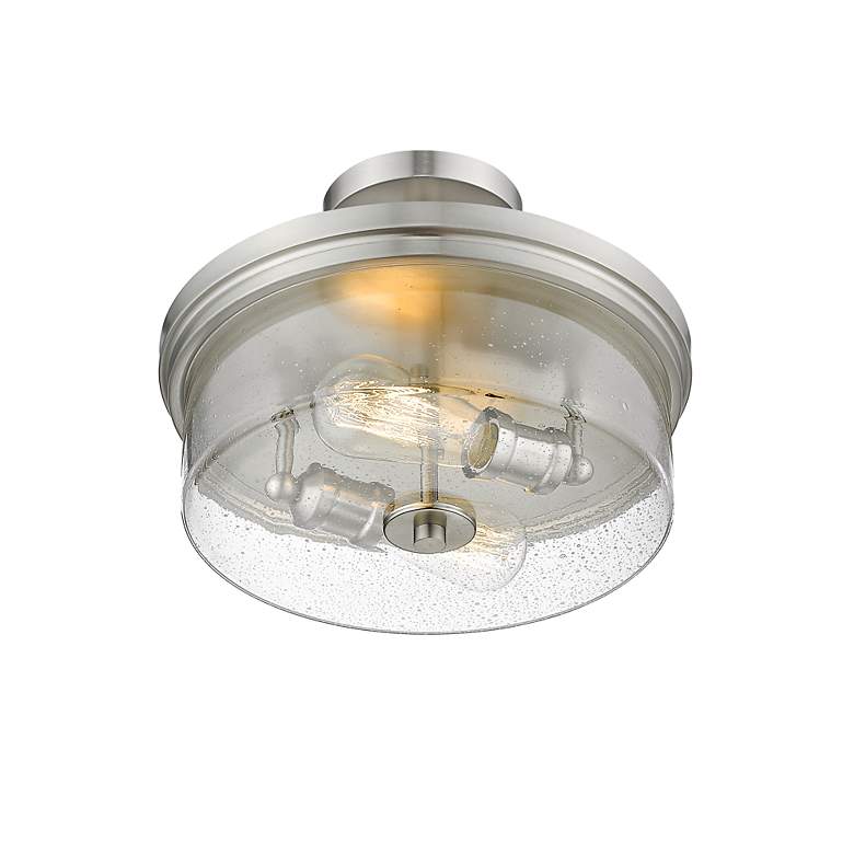 Image 5 Bohin by Z-Lite Brushed Nickel 2 Light Semi Flush Mount more views
