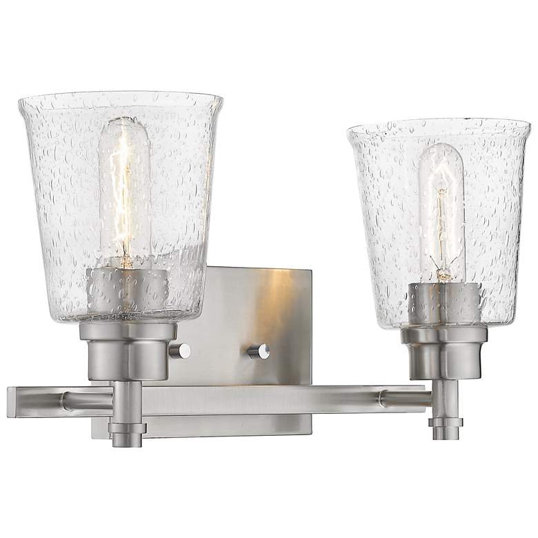 Image 1 Bohin by Z-Lite Brushed Nickel 2 Light Vanity