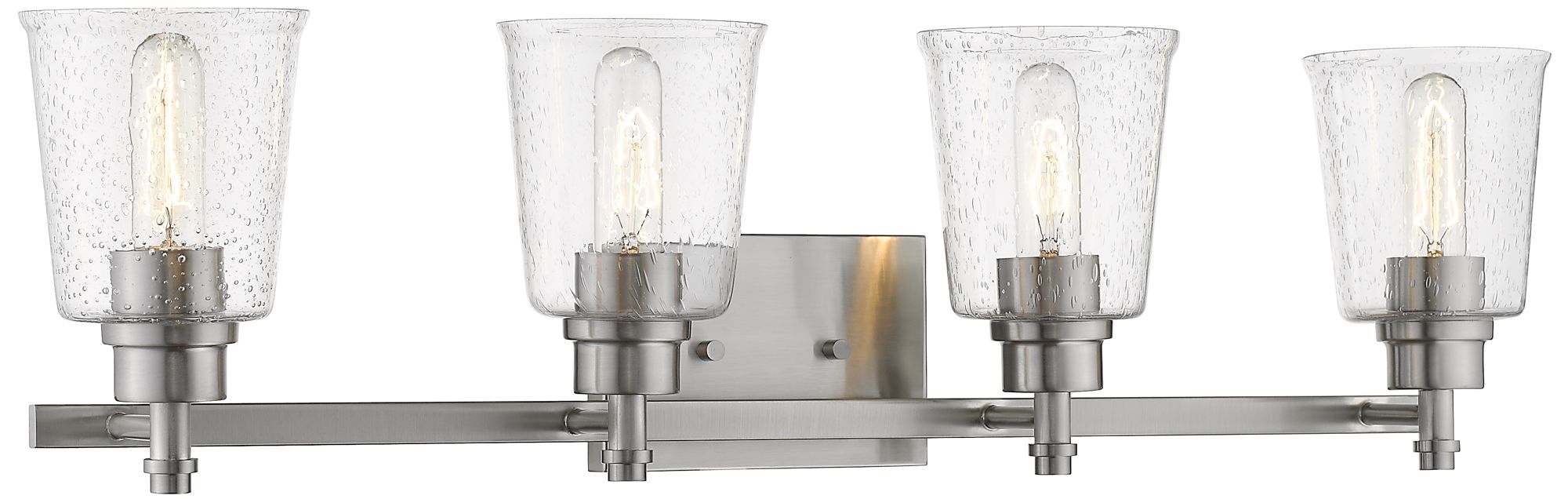 Bohin by Z-Lite Brushed Nickel 32 inch 4 Light Vanity