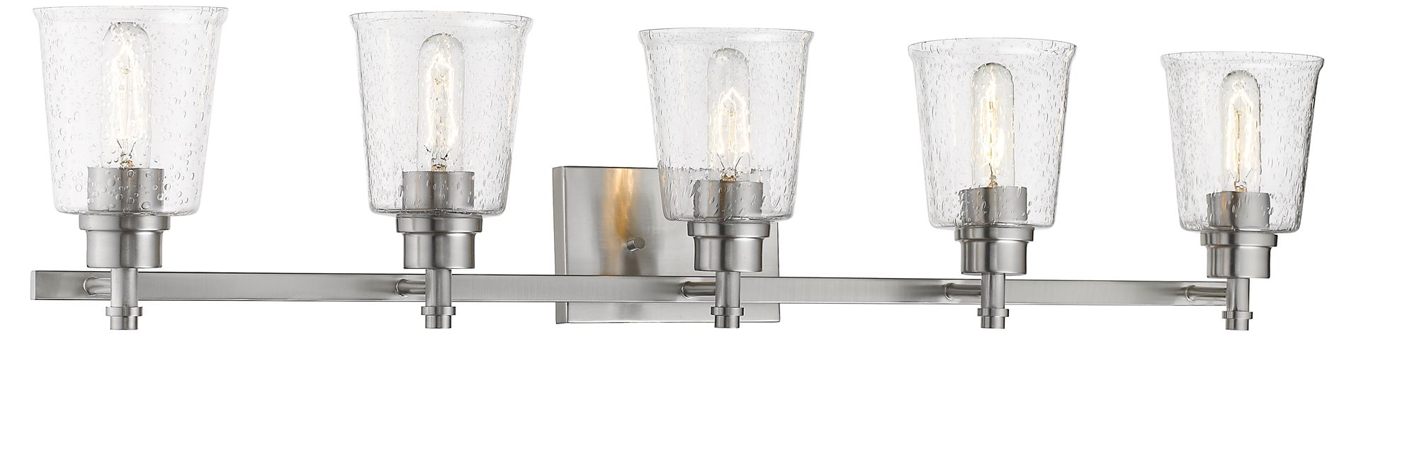 Bohin by Z-Lite Brushed Nickel 41.25 inch 5 Light Vanity
