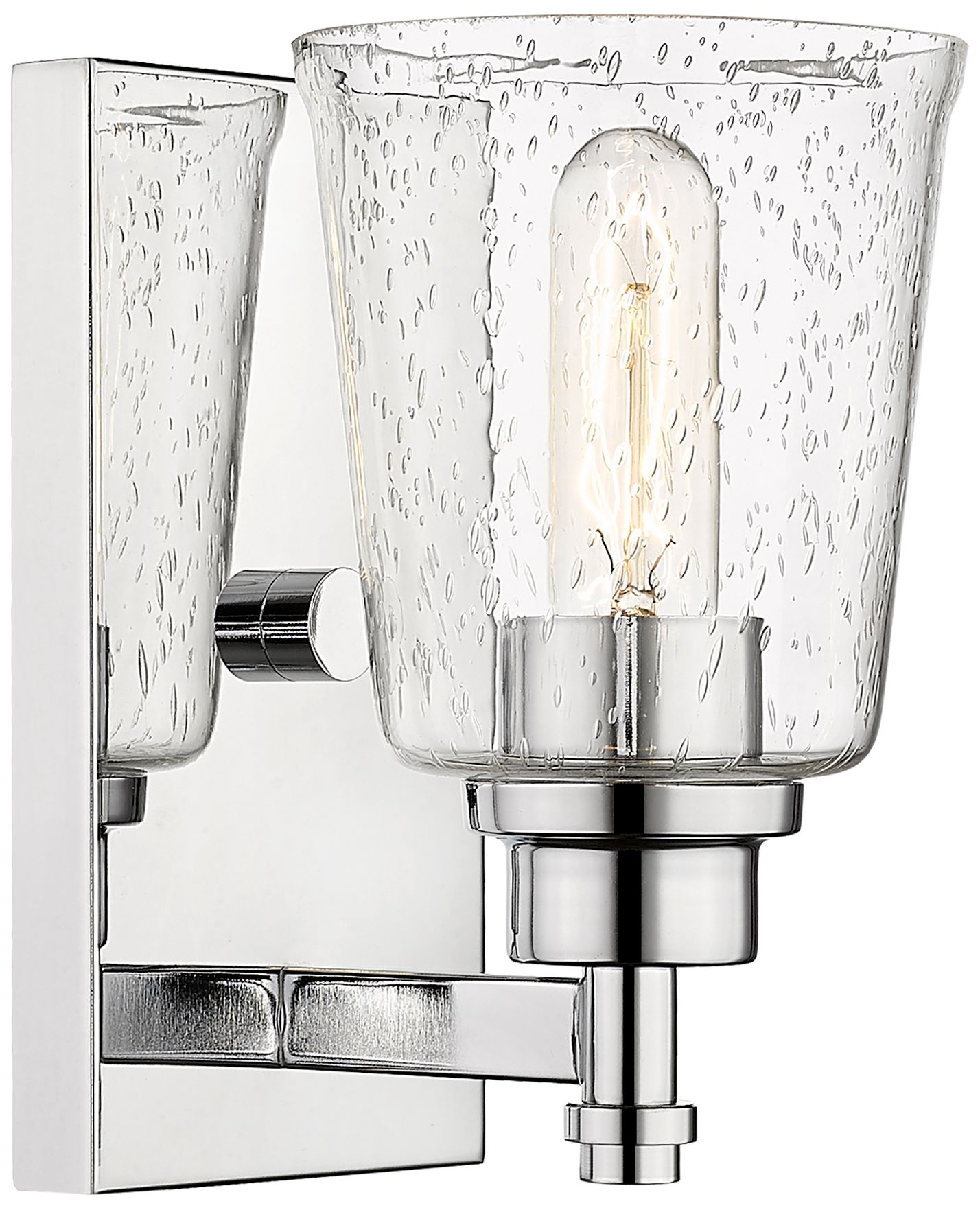 Bohin by Z-Lite Chrome 5 inch 1 Light Wall Sconce