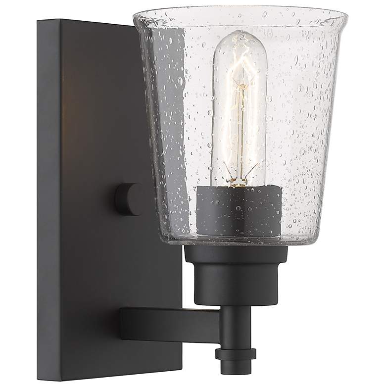 Image 1 Bohin by Z-Lite Matte Black 1 Light Wall Sconce