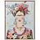 Boho Frida 27.6"W x 35.43"H Acrylic Hand Painted Portrait Wall Ar