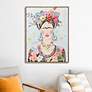 1_Boho Frida 27.6"W x 35.43"H Acrylic Hand Painted Portrait Wall Ar