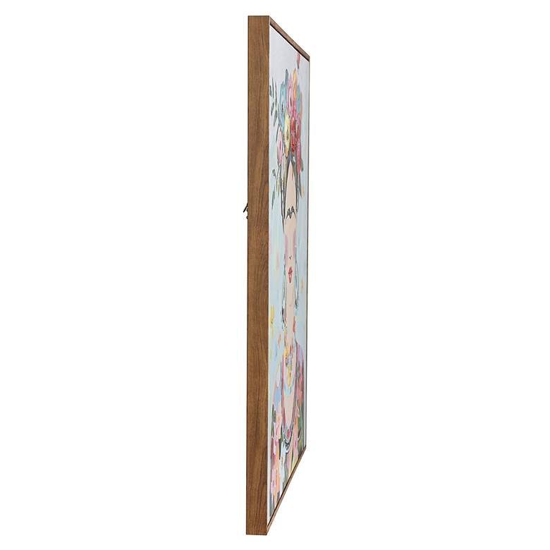 Image 3 Boho Frida 27.6"W x 35.43"H Acrylic Hand Painted Portrait Wall Ar more views