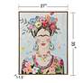 7_Boho Frida 27.6"W x 35.43"H Acrylic Hand Painted Portrait Wall Ar more views