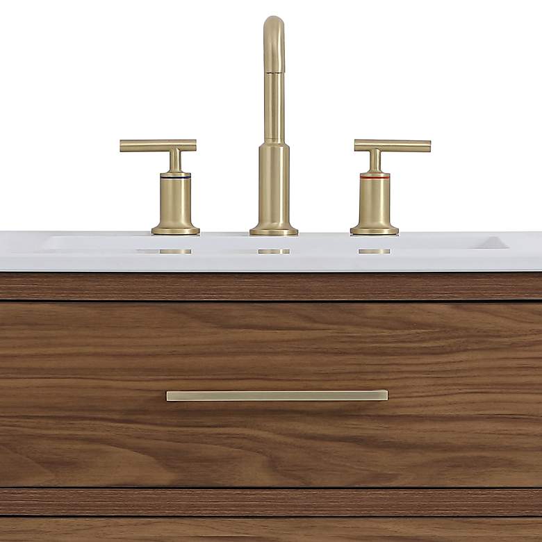 Image 3 Boise 36" Wide Walnut Brown 2-Drawer Single Sink Vanity more views