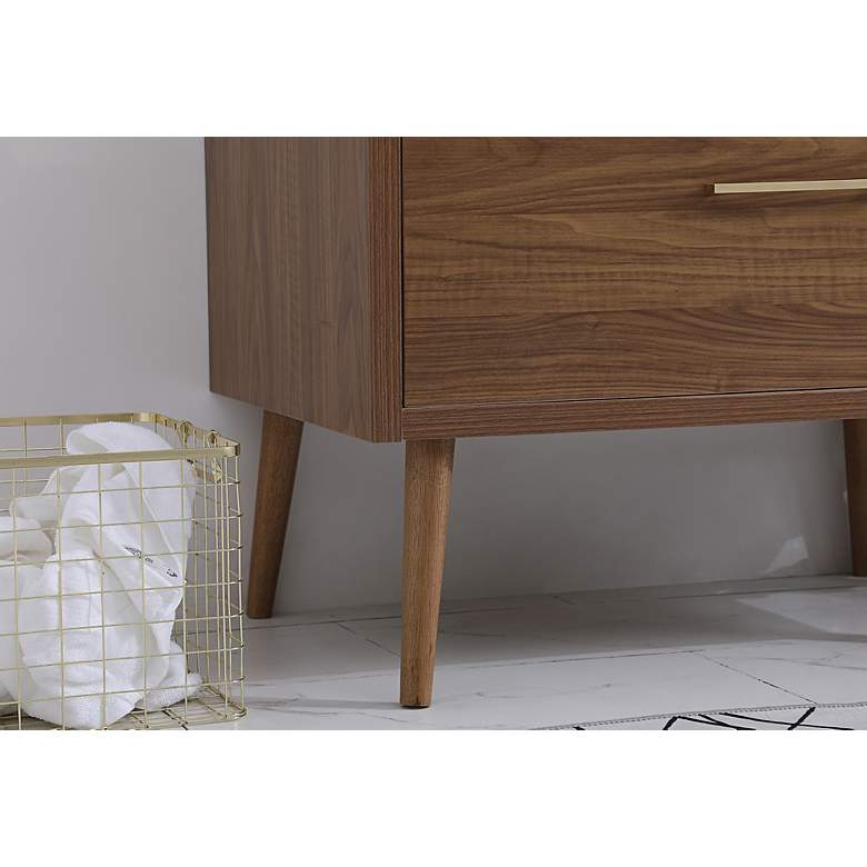 Image 7 Boise 36" Wide Walnut Brown 2-Drawer Single Sink Vanity more views