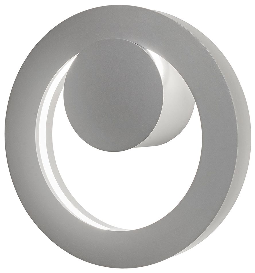 Boks 14" High Satin Pewter|Opal Acrylic ADA Sconce 0-10V LED