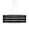 Bold Black Stripe 20" Wide 3-Light Pendant Chandelier