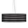 Bold Black Stripe 24" Wide 4-Light Pendant Chandelier