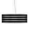 Bold Black Stripe 24" Wide 4-Light Pendant Chandelier
