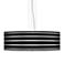 Bold Black Stripe 24" Wide 4-Light Pendant Chandelier