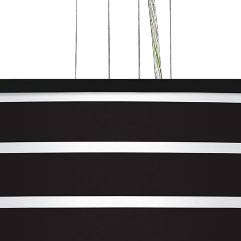 Image 2 Bold Black Stripe 24 inch Wide 4-Light Pendant Chandelier more views
