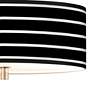 Bold Black Stripe Giclee 14" Wide Ceiling Light