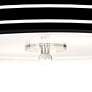 Bold Black Stripe Giclee 16" Wide Semi-Flush Ceiling Light