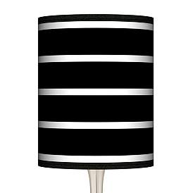 Image2 of Bold Black Stripe Giclee Droplet Modern Table Lamps Set of 2 more views